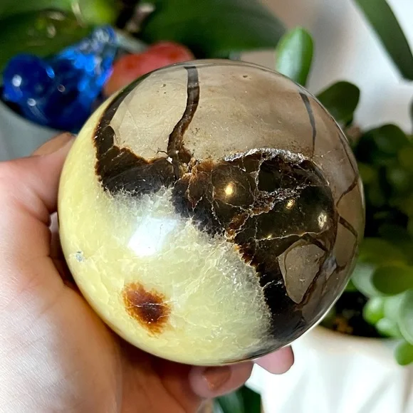🤎🐉Septarian Dragon Stone Crystal Sphere🐉🤎